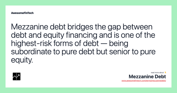 Mezzanine Debt | AwesomeFinTech Blog